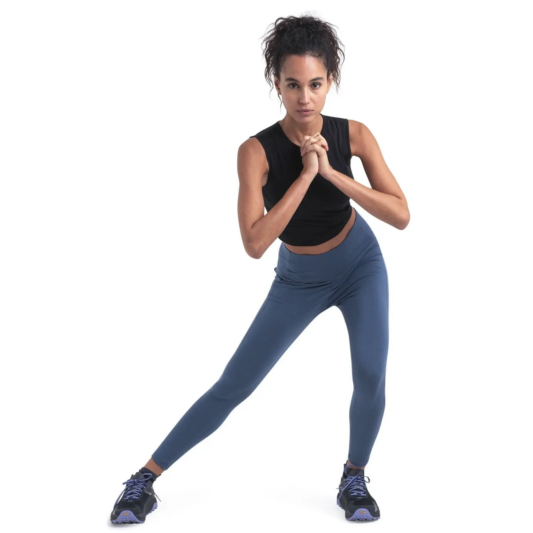 Icebreaker Womens Merino 260 Fastray II 25" High Rise Tights Dawn XS 