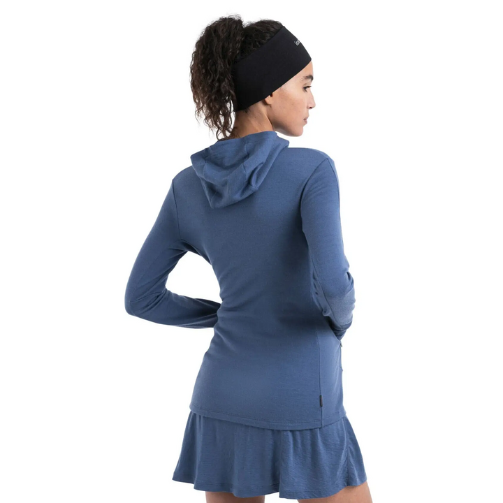 Icebreaker Womens Merino 260 Quantum IV Long Sleeve Zip Hoodie Dawn XS 
