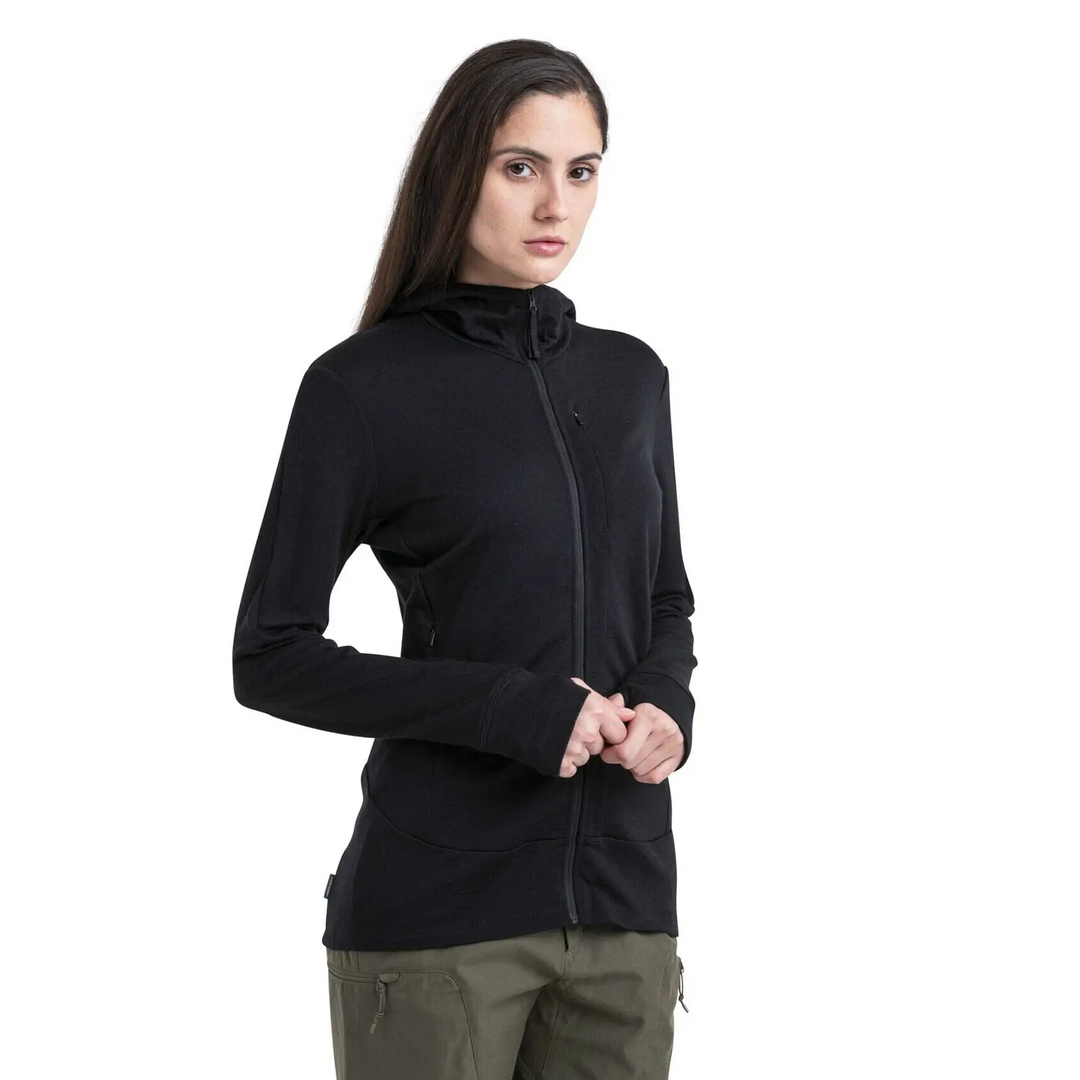Icebreaker Womens Merino 260 Quantum IV Long Sleeve Zip Hoodie 