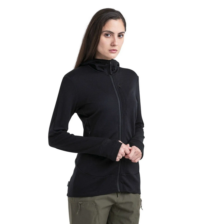 Icebreaker Womens Merino 260 Quantum IV Long Sleeve Zip Hoodie 