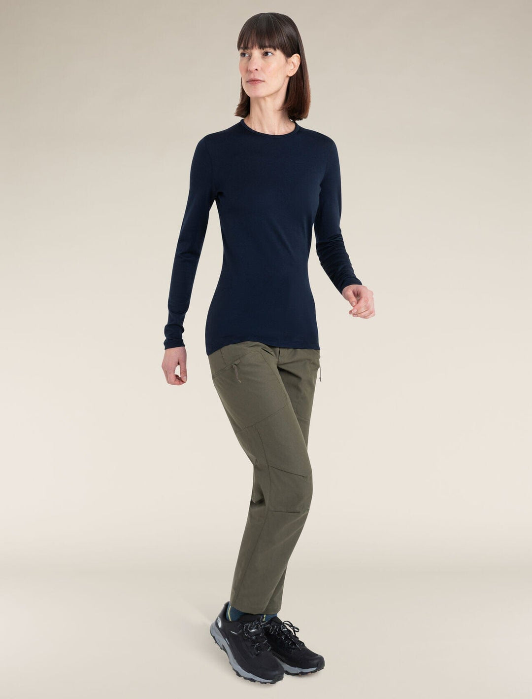 Icebreaker Womens Merino 260 Tech Long Sleeve Crewe 