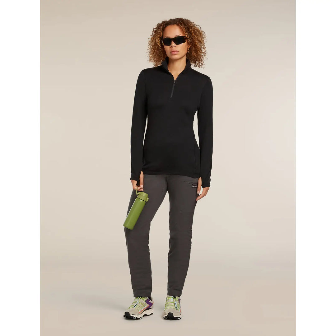 Icebreaker Womens Merino 300 Original Long Sleeve Half Zip Top