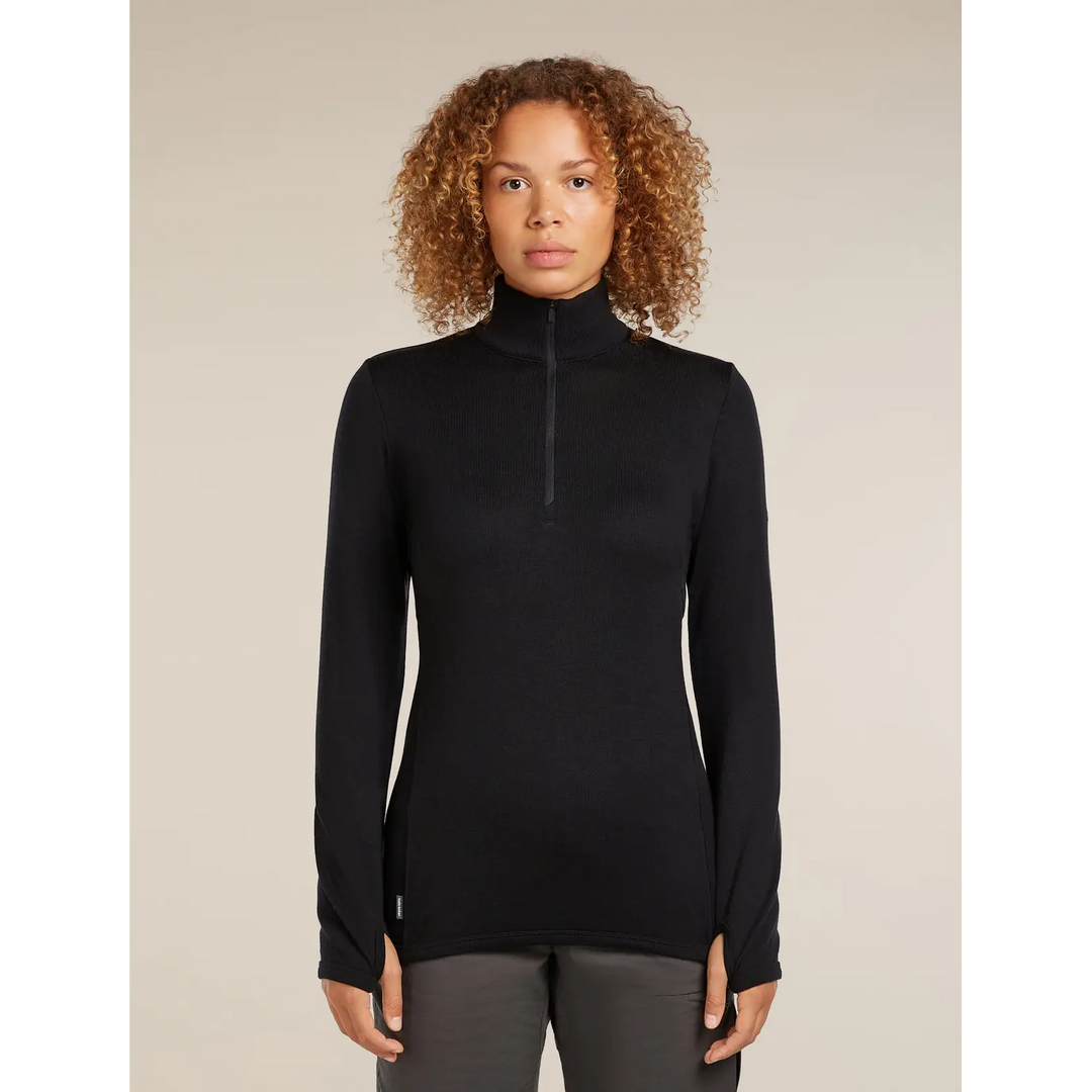Icebreaker Womens Merino 300 Original Long Sleeve Half Zip Top