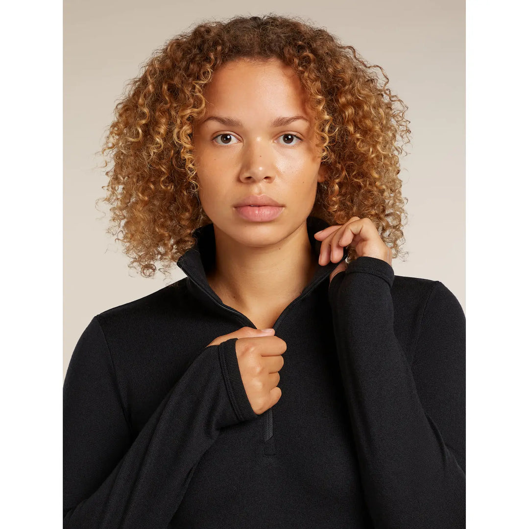 Icebreaker Womens Merino 300 Original Long Sleeve Half Zip Top