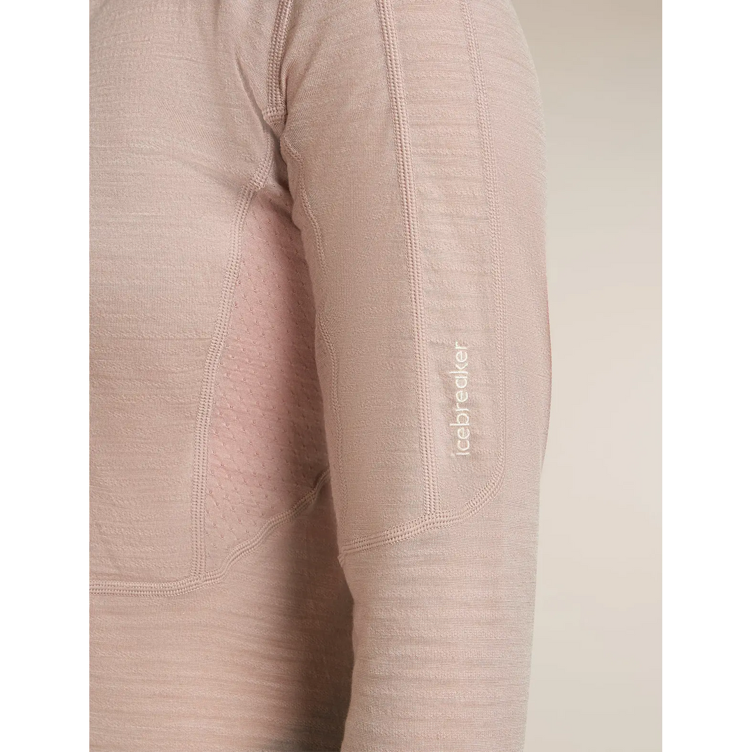 Icebreaker Womens Merino Blend 200 RealFleece Descender Long Sleeve Half Zip