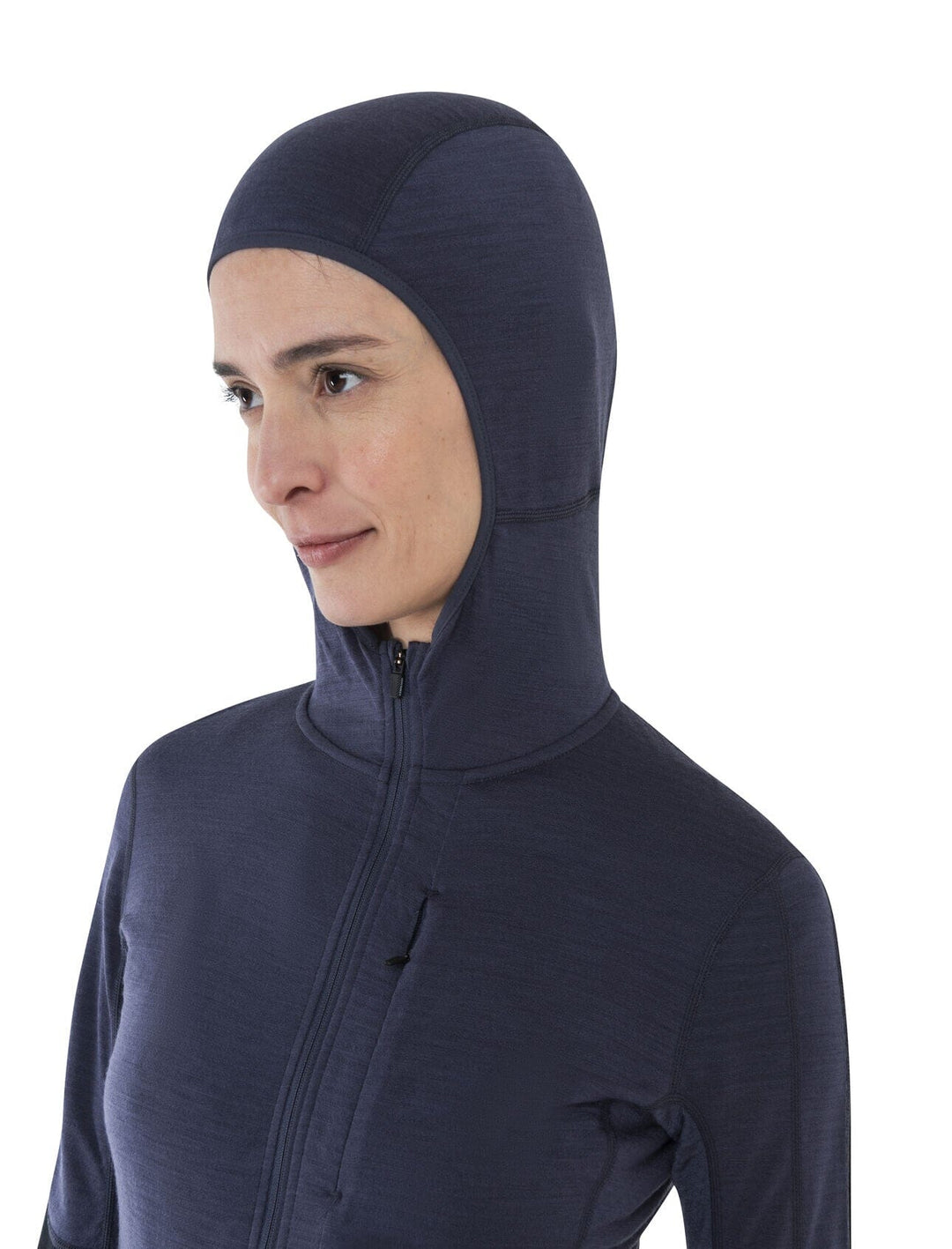 Icebreaker Womens Merino Blend 200 Realfleece Descender Long Sleeve Zip Hoodie 