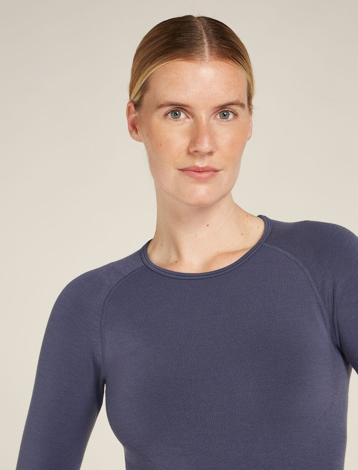 Icebreaker Womens Merino Blend 260 ZoneKnit Seamless Long Sleeve Crewe 