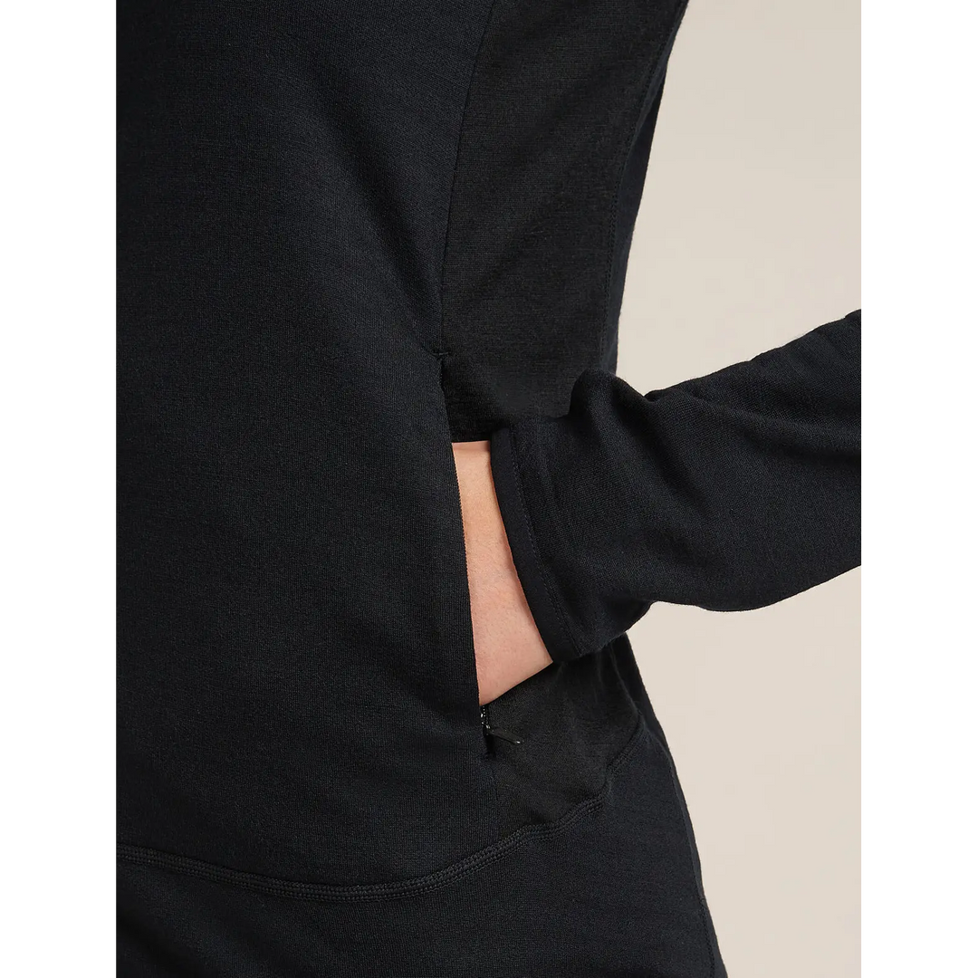 Icebreaker Womens Merino Blend 300 RealFleece Descender Long Sleeve Zip Jacket