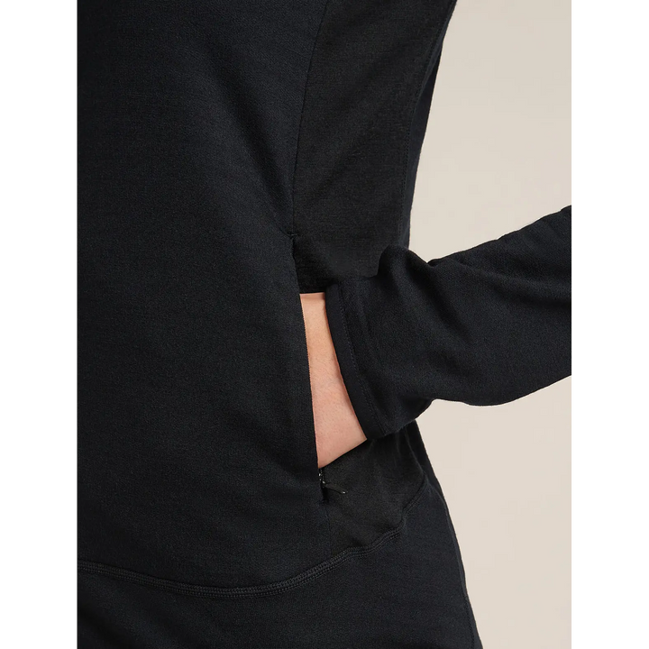 Icebreaker Womens Merino Blend 300 RealFleece Descender Long Sleeve Zip Jacket