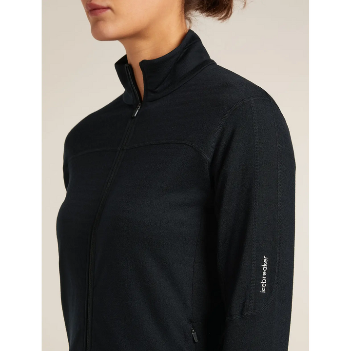Icebreaker Womens Merino Blend 300 RealFleece Descender Long Sleeve Zip Jacket