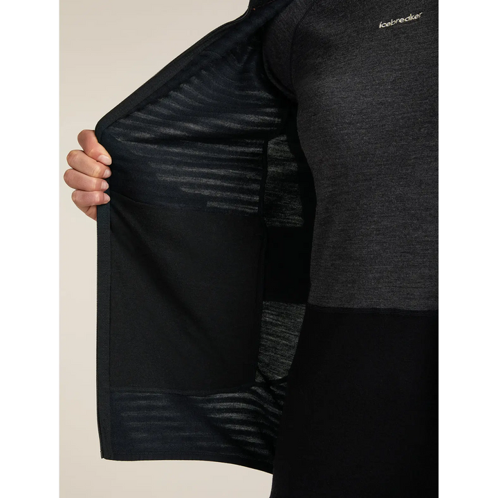 Icebreaker Womens Merino Blend 300 RealFleece Descender Long Sleeve Zip Jacket