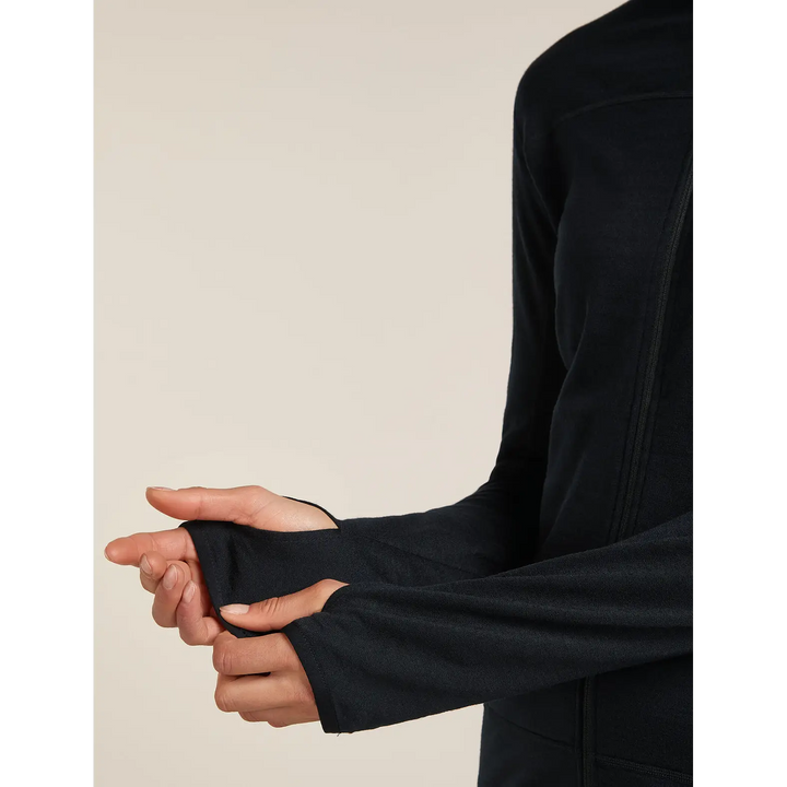 Icebreaker Womens Merino Blend 300 RealFleece Descender Long Sleeve Zip Jacket