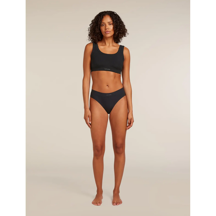 Icebreaker Womens Merino Blend Rib Lotus Bra