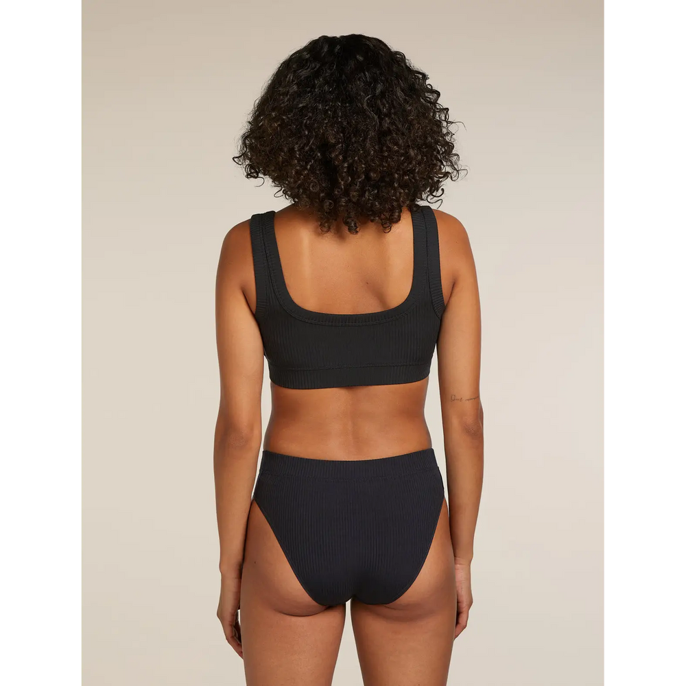 Icebreaker Womens Merino Blend Rib Lotus Bra