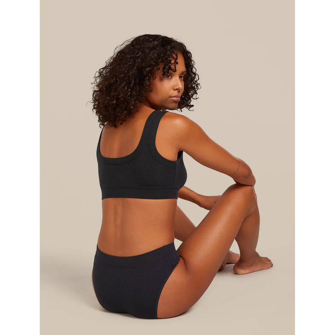 Icebreaker Womens Merino Blend Rib Lotus Bra