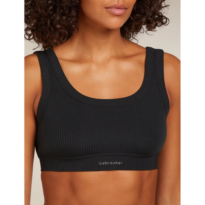 Icebreaker Womens Merino Blend Rib Lotus Bra