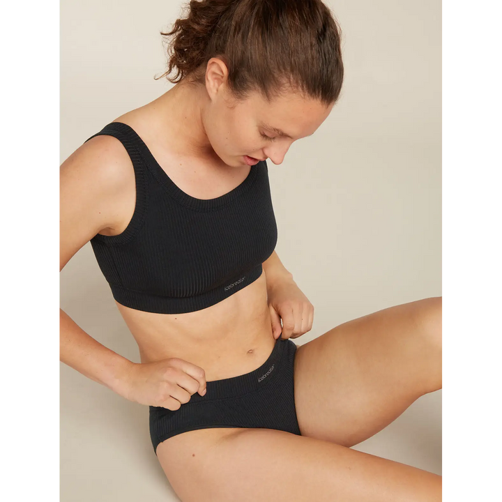 Icebreaker Womens Merino Blend Rib Lotus Hipster