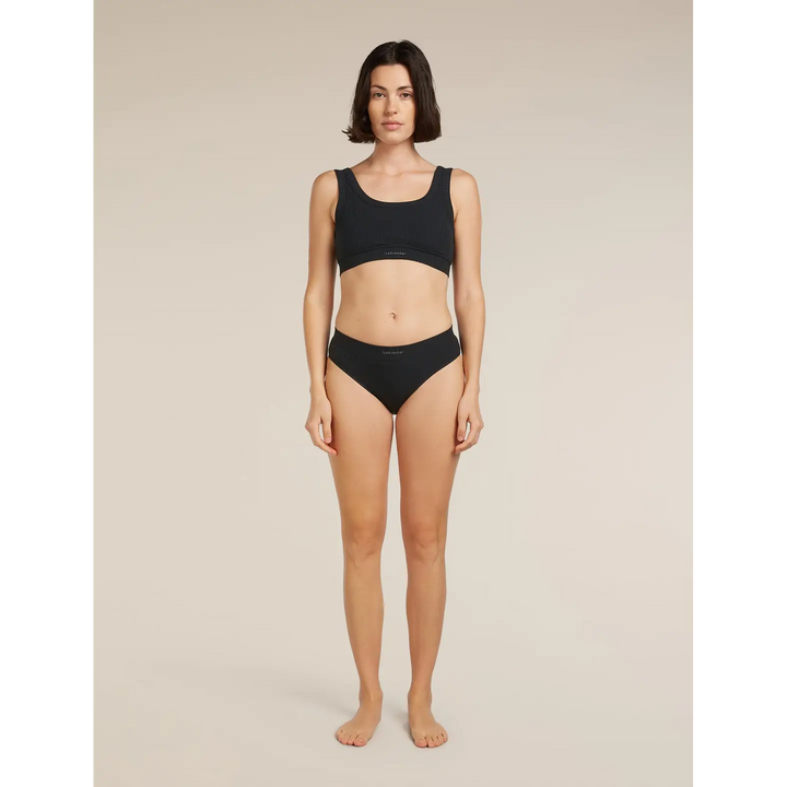 Icebreaker Womens Merino Blend Rib Lotus Hipster