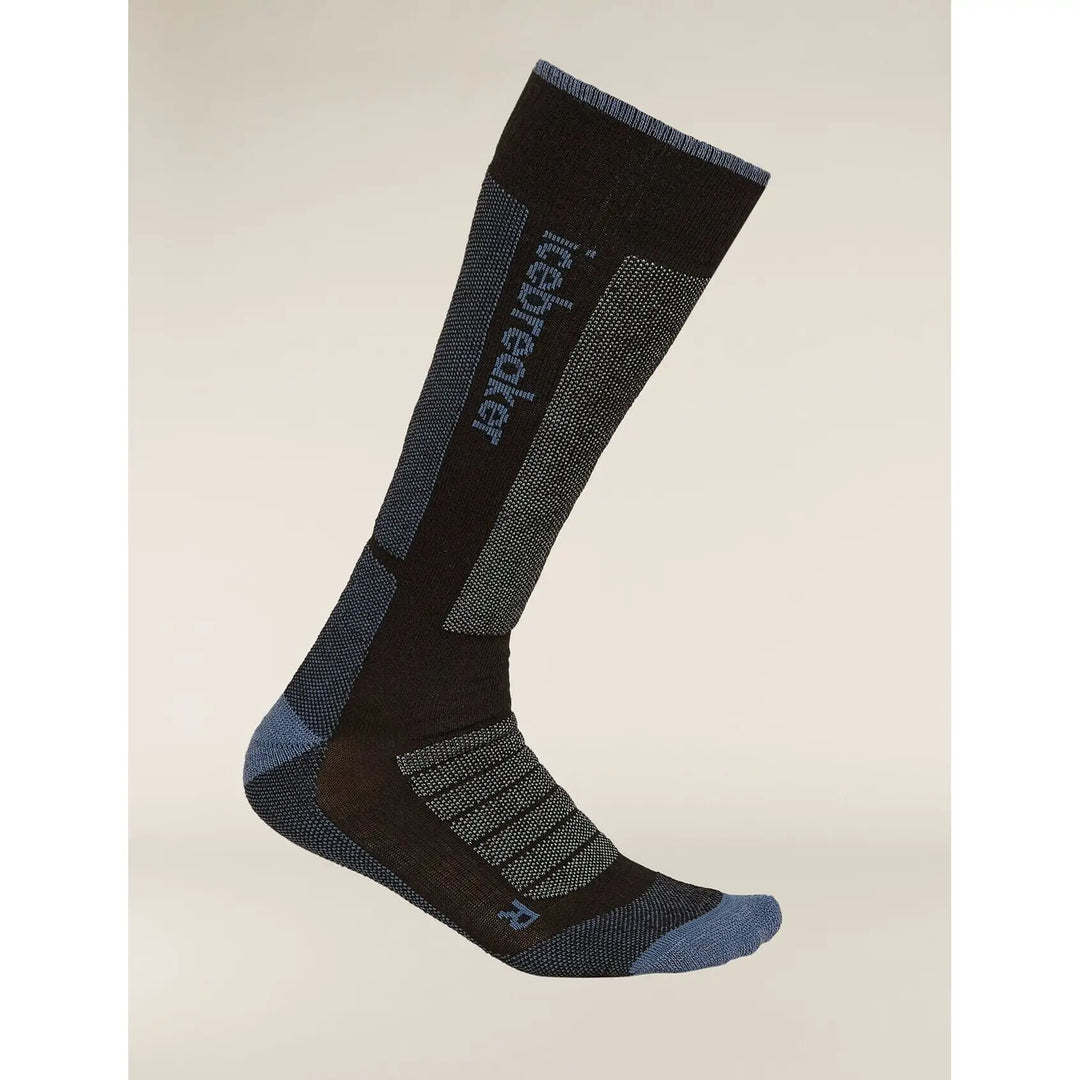 Icebreaker Womens Merino Blend Ski Medium OTC Socks Black / Dawn / Graphite S 