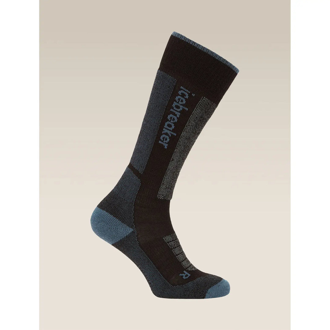 Icebreaker Womens Merino Blend Ski+ Medium OTC Socks - Black / Dawn / Graphite / S