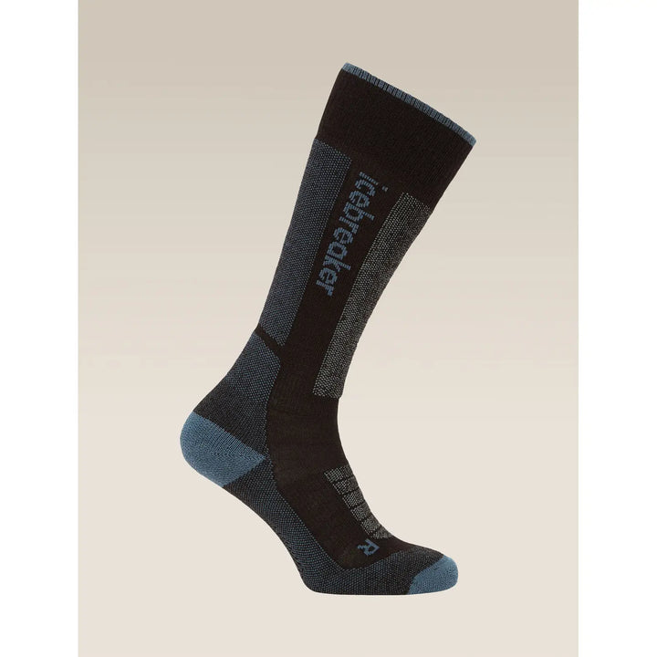 Icebreaker Womens Merino Blend Ski+ Medium OTC Socks - Black / Dawn / Graphite / S