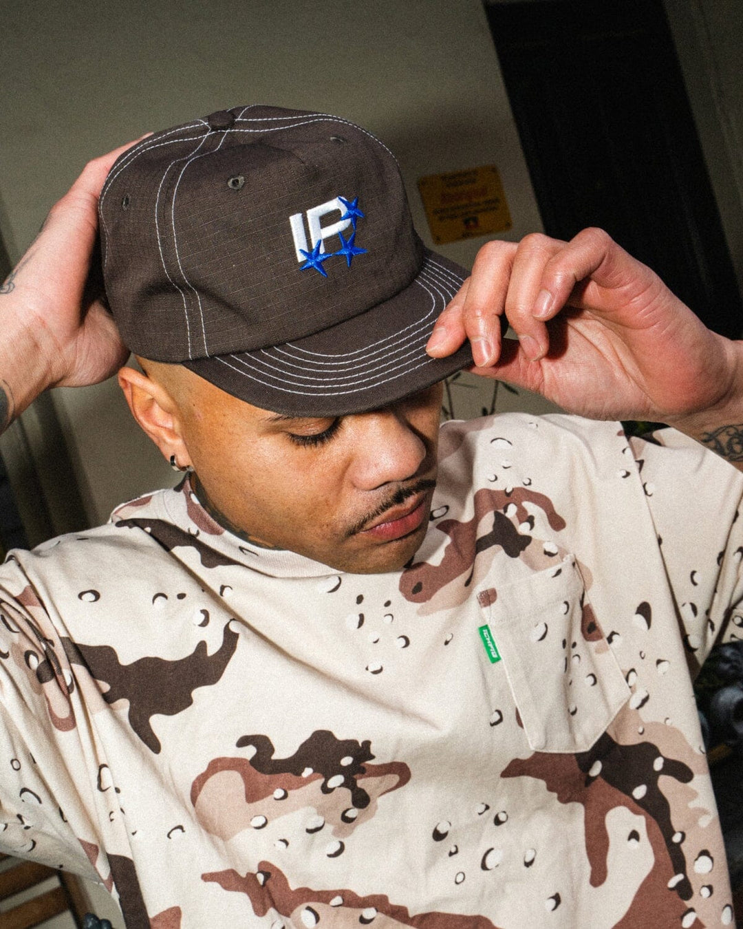 ICHPIG Capital Snapback Hat - Dark Brown 