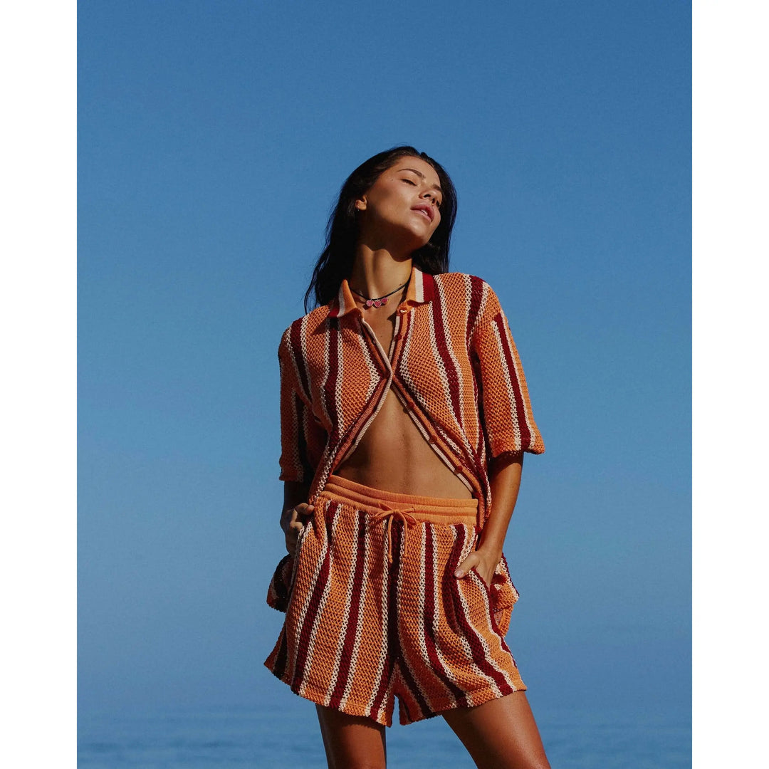 It's Now Cool The Crochet Shirt - Rodeo Stripe 