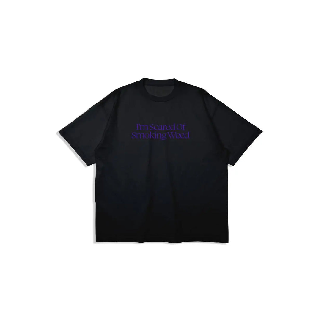Jacuzzi Scared Weed T-Shirt - Black Purple 