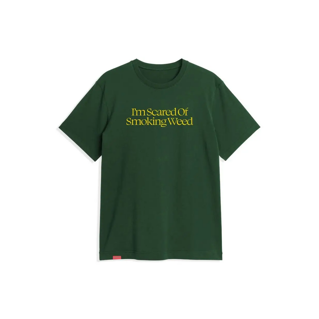 Jacuzzi Scared Weed T-Shirt Dark Green S 