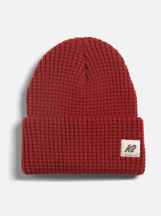 K2 Waffle Beanie MAROON 1SZ 