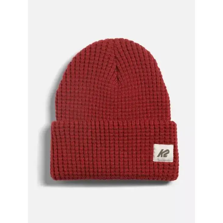 K2 Waffle Beanie MAROON 1SZ 