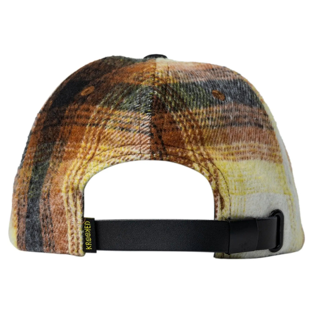 Krooked Double OK Skript Strap Flannel Cap 