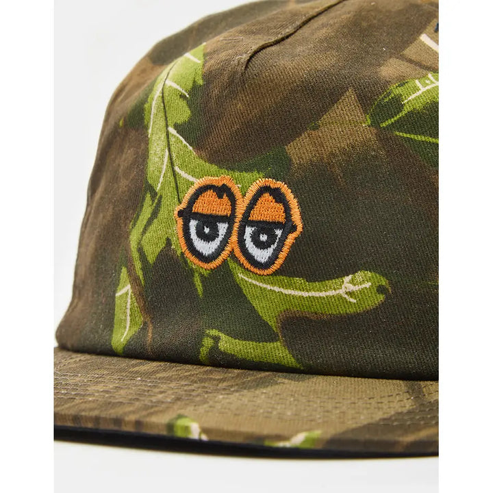 Krooked Snap Eyes Snapback Cap - Camo