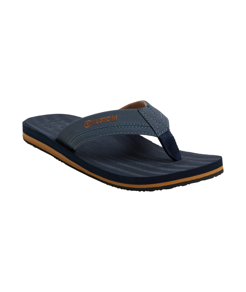 Kustom Burleigh Jandals Navy Heather 12 