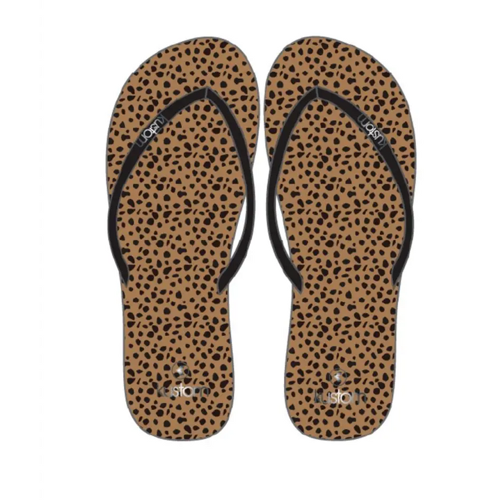 Kustom Classic Leopard Jandals 