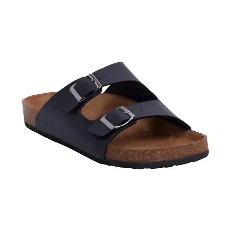 Kustom Duo Womens Slides Black / Tan 6 