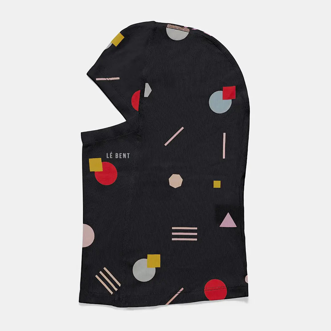 Le Bent Kids Confetti Midweight Balaclava - Black Confetti