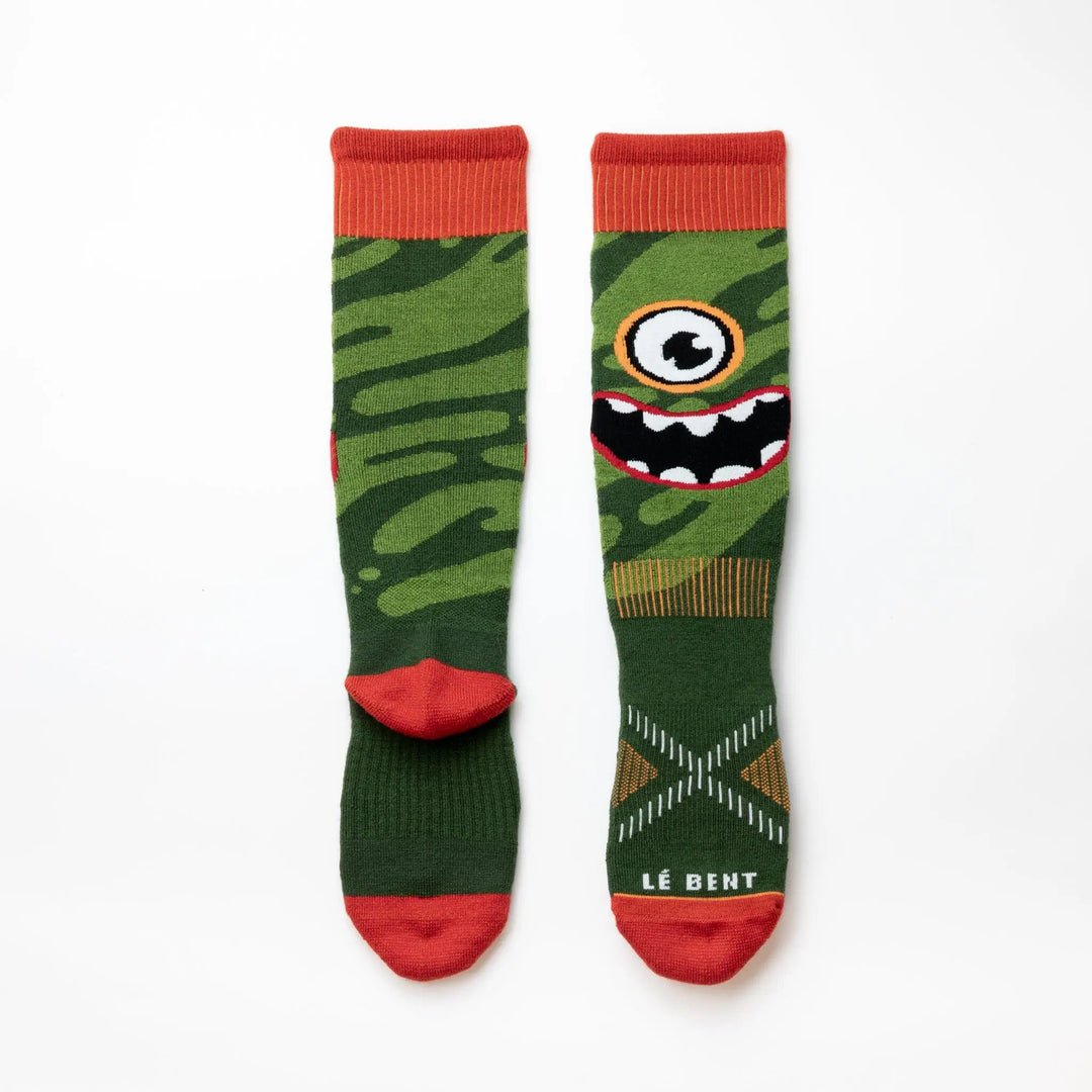 Le Bent Kids Monster Party Light Snow Sock 