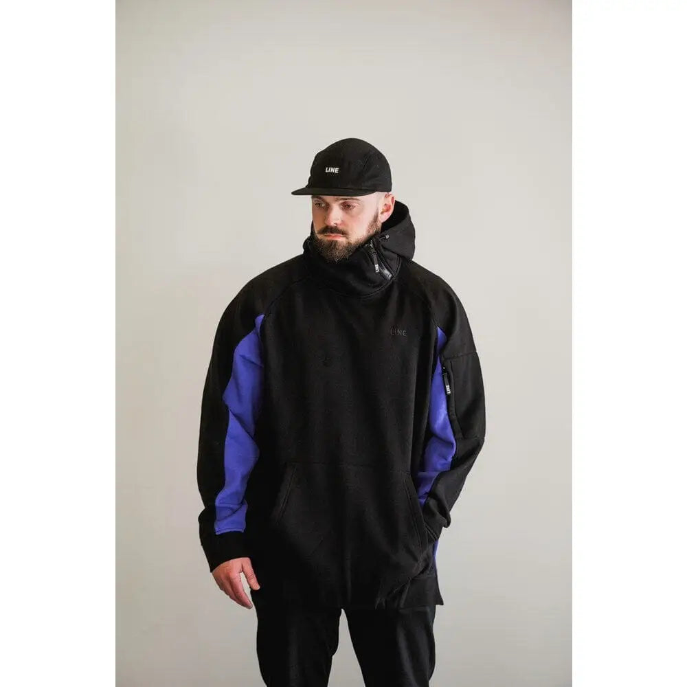 SOFTSHELL TECH HOODIE BLACK/PURPLE M 