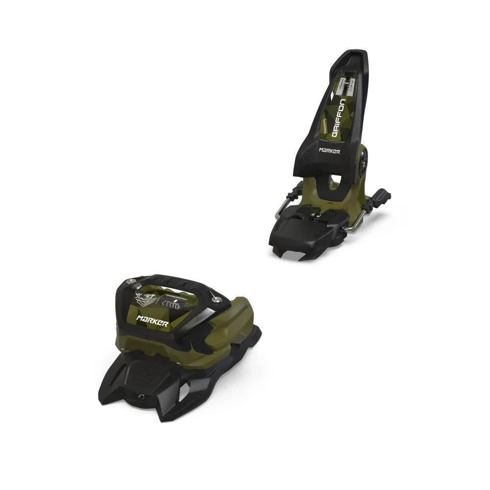 Marker Griffon 13 ID Ski Bindings Black-Olive Green 100mm 
