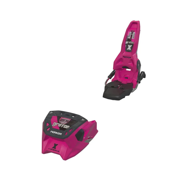 Marker Griffon x 13 Mwerks Ski Bindings - Pink / Graphite / 105mm