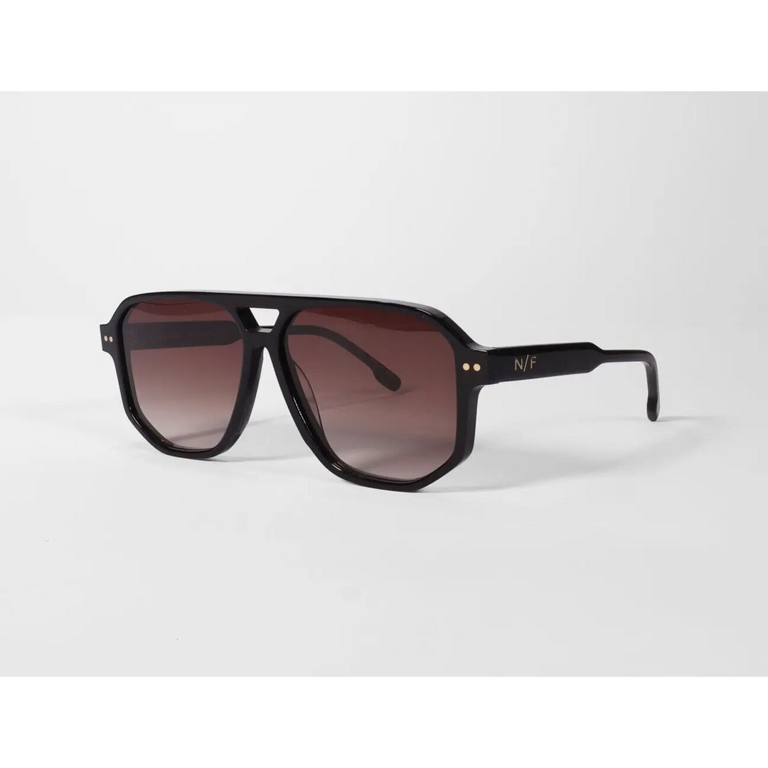 Neufound McQueen Sunglasses Polished Black 