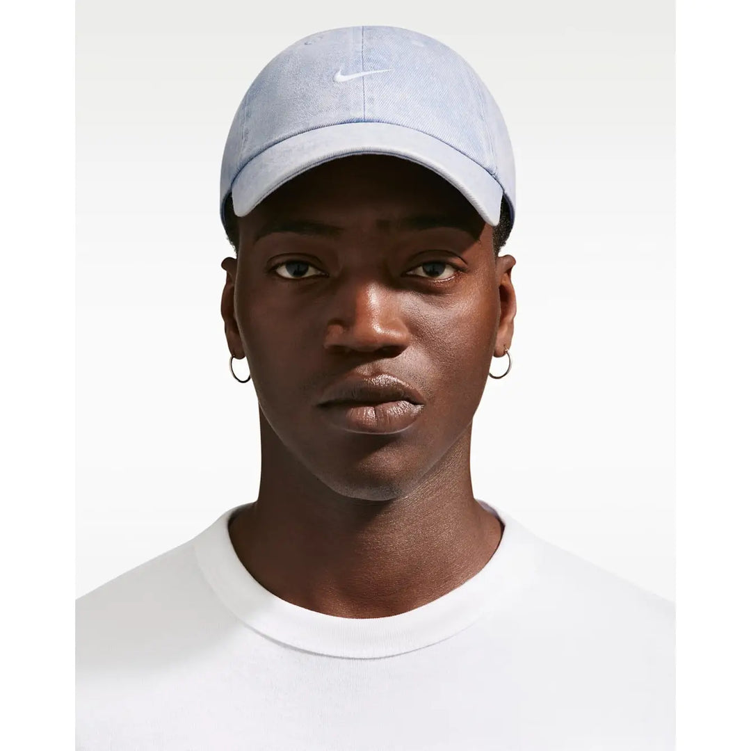 Nike Club Unstructured Denim Cap - Work Blue / White