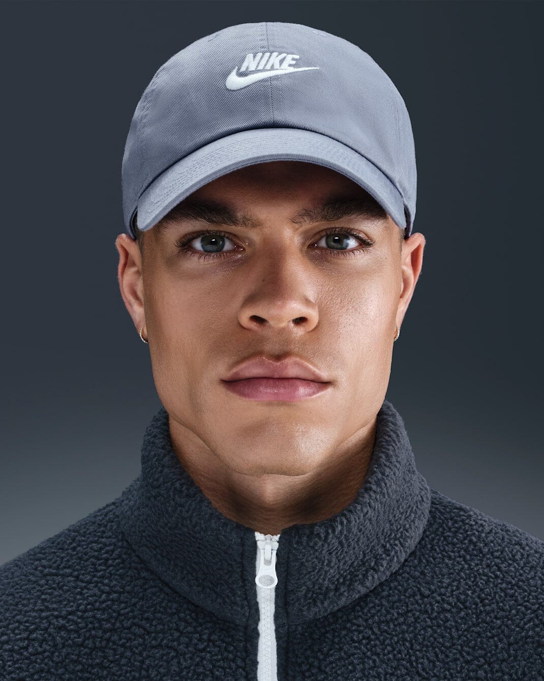 Nike Club Unstructured Futura Wash Cap - World Indigo / White 