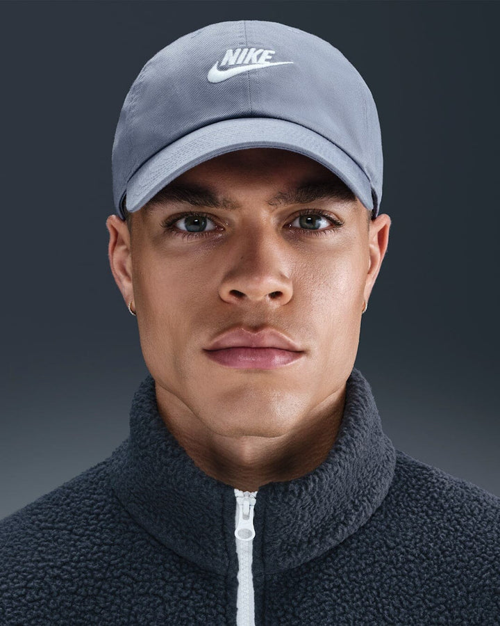 Nike Club Unstructured Futura Wash Cap - World Indigo / White 