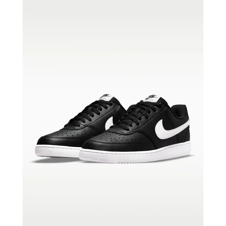 Nike Court Vision Low Next Nature Shoes - Black / Black / White