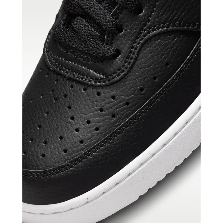 Nike Court Vision Low Next Nature Shoes - Black / Black / White