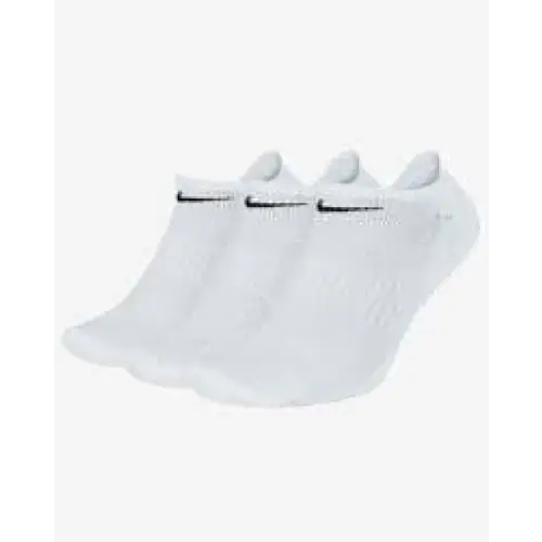 Nike Everyday Cotton Cushioned No Show Socks 3 Pack White S 
