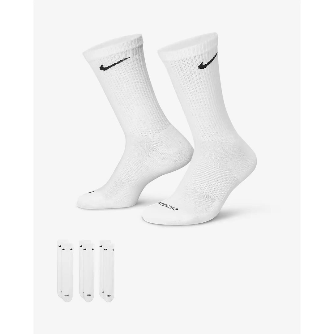 Nike Everyday Plus Cushioned 3 Pack Socks - White 