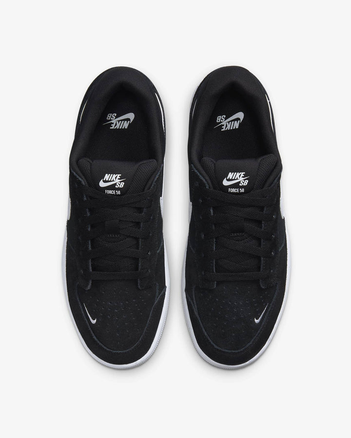 Nike SB Force 58 - Black / Black / White 